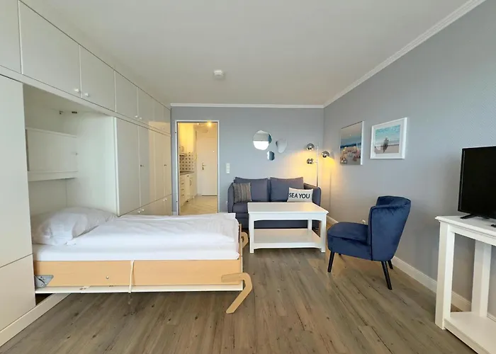 Haus Metropol App 130 mit Meerblick und Balkon